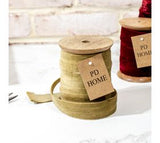 25"mm X 10 Yds Gold Velvet Ribbon Spool