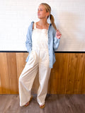 Twill Overall With Embroidered Details