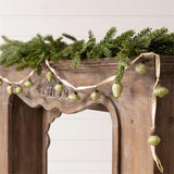 Garland - Mini Green Glass Ornaments