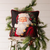 Pillow - Classic Santa, Red Velvet On