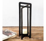 21.25" Powder Black Lantern Pillar