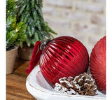 4.7" Red Glass Ornament