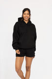 Cotton Blend Drop Shoulder Hoodie