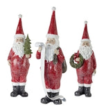 Santa 14"h, 16"h, 18.5"h Resin