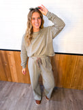 Soft Brushed Stripe Knit Top