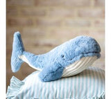 Steel Blue Plush Whale