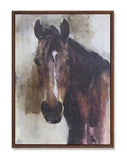 Horse Print Canvas Canvas Wood
