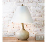22" Honey Beige Ceramic Table Lamp