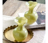 6.7" Spring Green Petal Top Vase
