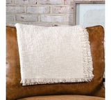 50 X 60" Natural Boucle Throw