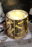 Golden Dragonfly Glass Jar Led Candle