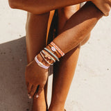 Roxy Pink Tropics Hair Bracelets - Medium