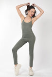 Stretchy Bodycon Tank Jumpsuit Activewear