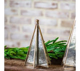 9" Brass Antique Mirror Christmas Tree