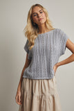 Open-knit Sweater Top