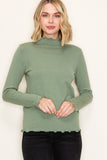 Lettuce Edged Pullover Sweater