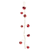 Led Sleigh Bell Garland 4.5'L Iron 3aa Batteries, Not Included