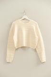 Essential Textured Crew Neck Sweater