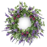 Mixed Floral Wreath PolyesterPlastic