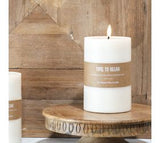 6 H. Wide Led Pillar Candle