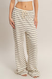 Striped Loop Terry Wide-leg Pants