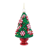 Candy Tree Ornament 5.75"H Glass