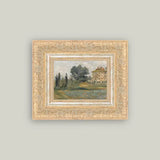 In The Hills Framed Antique Art | 9x7