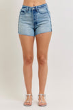 Judy Blue High Waist Magic Cut Off Short Raw Side Seams