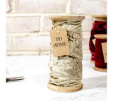 50mm X 10 Yds Gold Velvet Ribbon Spool