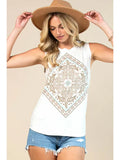 Bandana Graphic Relaxed Fit Top