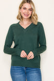 V-neck Side Detailed Pullover