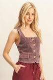 Snow Garment Washed Corduroy Vest