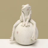 FROG ON BALL 5.5IN X 5IN X 7.5IN