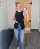 Slouchy Crop Barrel Cuffed Hem Jeans