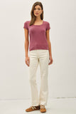 Basic Scoop Neck Baby Tee