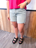 Judy Blue Mid Rise Magic Dad Shorts