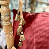 Eight Mini Pewter Bells