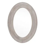 Whitewashed Wooden Wall  Mirror