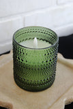Led Votive Candle 3.5d X 4h Glass/wax/plastic 2 Aa Batteries Not Included