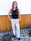 Sleeveless Button Down Knit Top