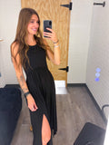 Sleeveless Slitted Dress