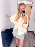 Wrap Front Elastic Waist Skort