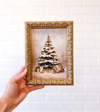 5 X 7" Vintage Christmas Tree Frame