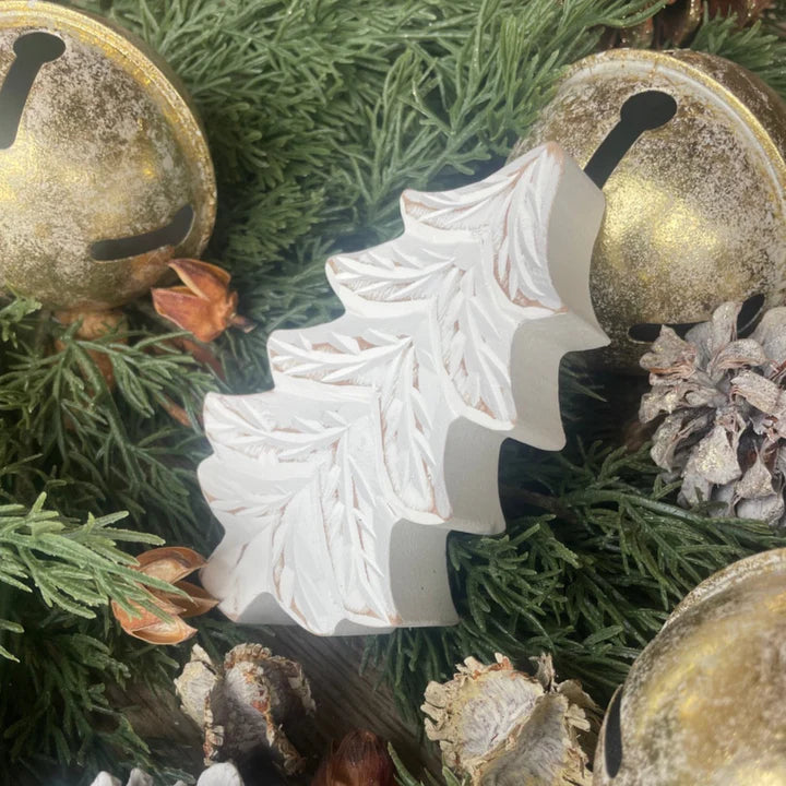 Sm. White Carved Tree