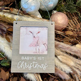 Babys 1st Cmas Photo Ornie