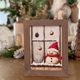 Frosty In Window Frame