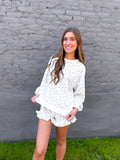 Floral Printed Knit Comfy Shorts