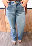 Tummy Control High Rise Straight Jeans