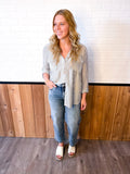 Stripe Collared Button Down Lightweight Shirt