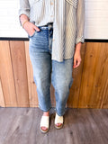 High Rise Crop Boyfriend Jeans